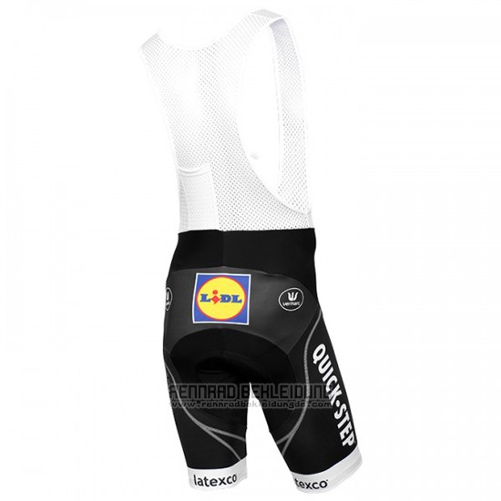 2016 Fahrradbekleidung Etixx Quick Step Wei und Shwarz Trikot Kurzarm und Tragerhose